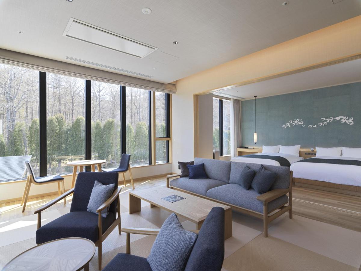 Lake Toya Tsuruga Resort Hikarinouta Toyako Bagian luar foto