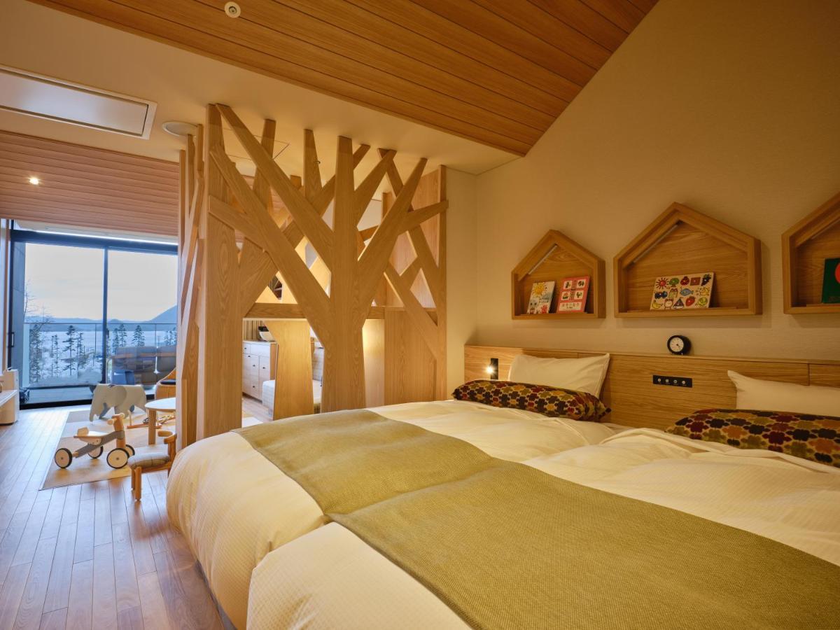 Lake Toya Tsuruga Resort Hikarinouta Toyako Bagian luar foto