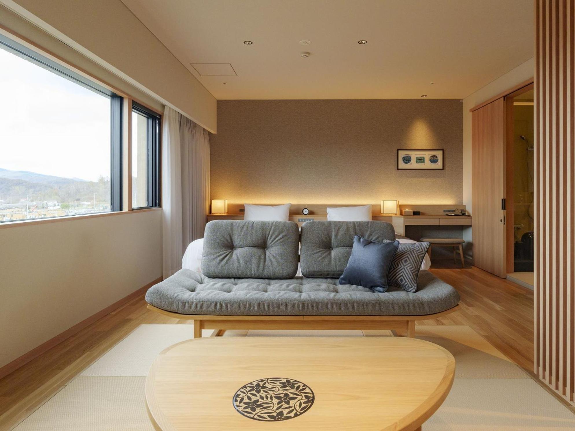 Lake Toya Tsuruga Resort Hikarinouta Toyako Bagian luar foto